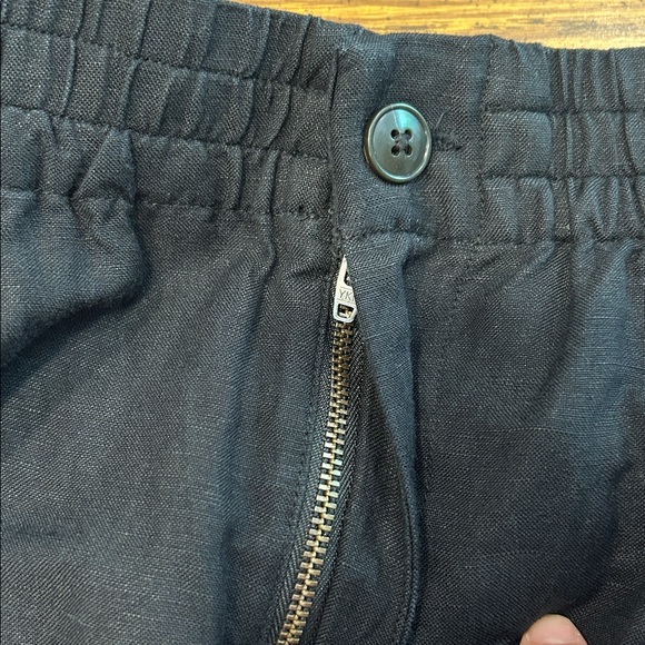 Madewell Linen-Blend Pull-On High-Rise Straight Pants NF099 - Picture 13 of 13